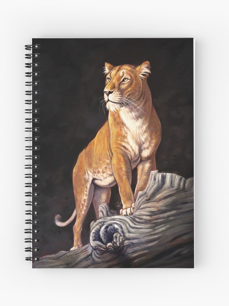 Thumbnail 1 of 3, Spiral Notebook, Golden Lioness designed and sold by Pip Tacla.