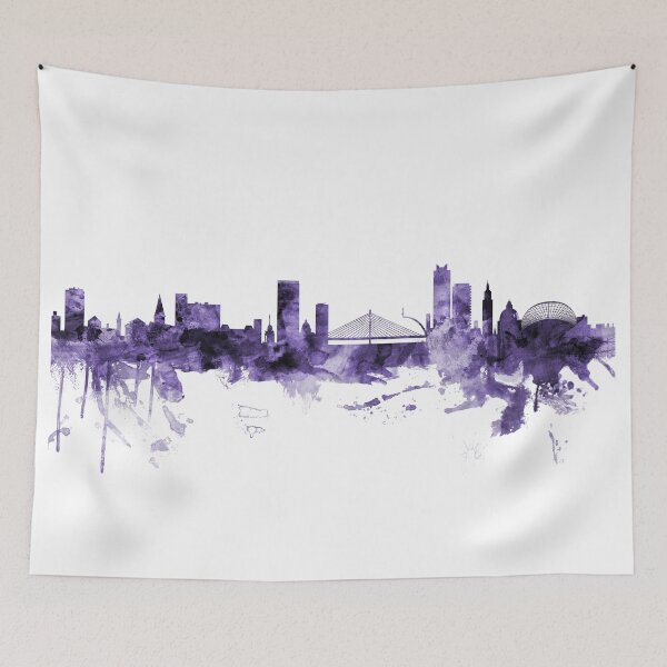Item preview, Liege Belgium Skyline designed and sold by ArtPrints.