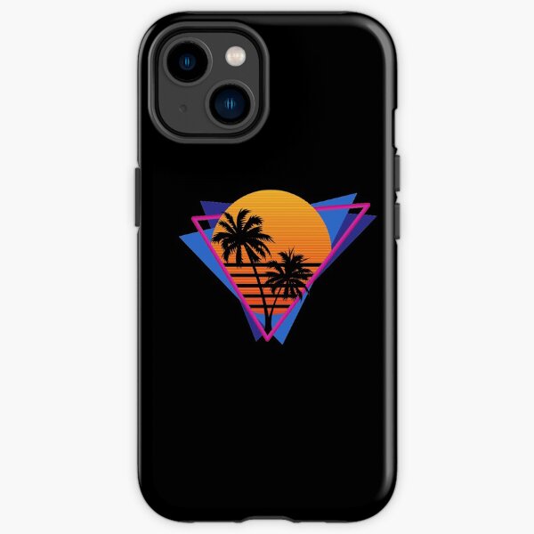 80s Inspired Synthwave Sun Design iPhone Tough Case