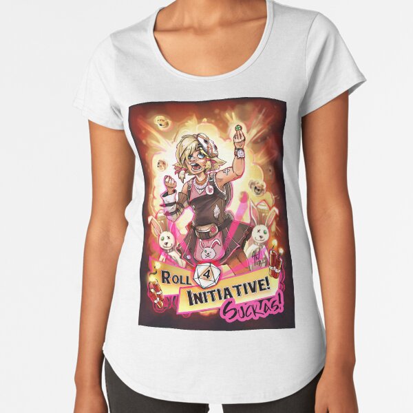 Roll for Initiative Suckas! Premium Scoop T-Shirt