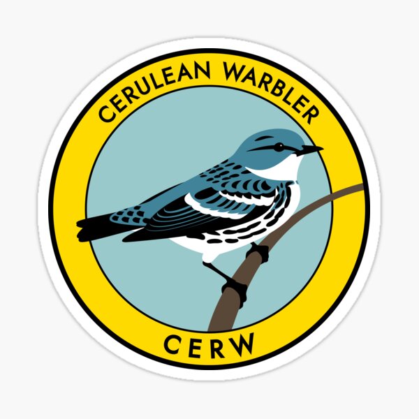 Cerulean Warbler Sticker