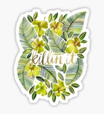 Killin' It – Tropical Yellow Sticker