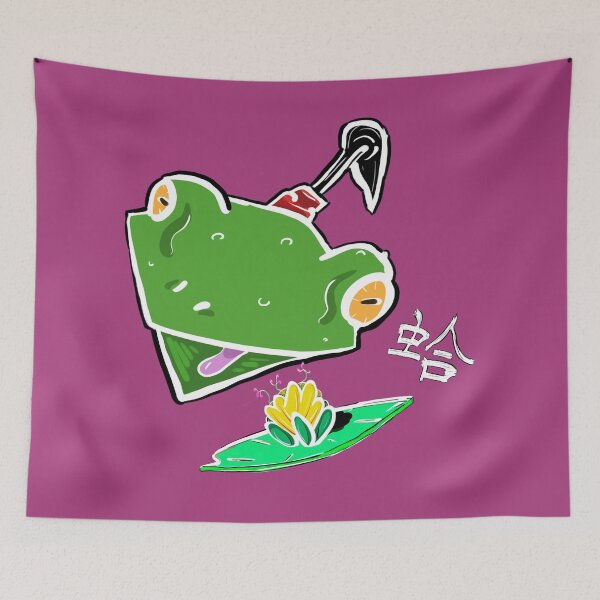 Item preview, Kaeru, the water lily samurai frog designed and sold by Isabel Mónica García González.