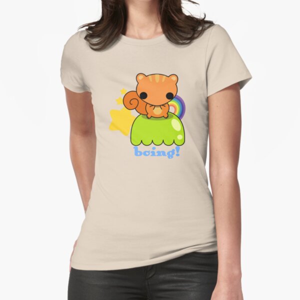 rainbow squirrel Tailliertes T-Shirt