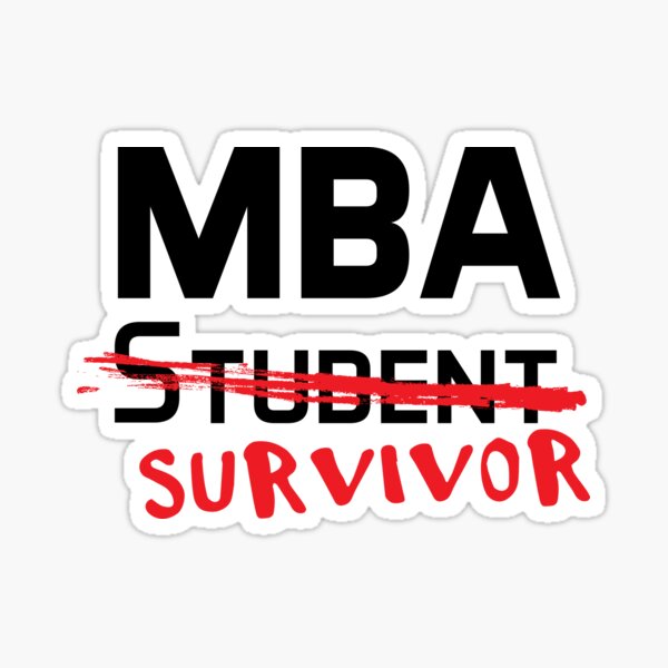 MBA Student Graduation Sticker