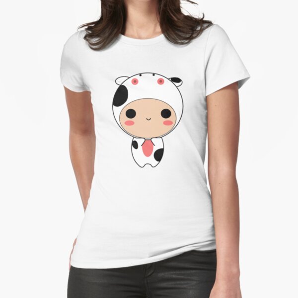 cow Fitted T-Shirt