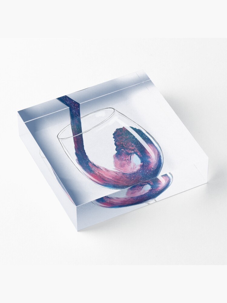 Alternate view of Cosmic Viscosity II Acrylic Block