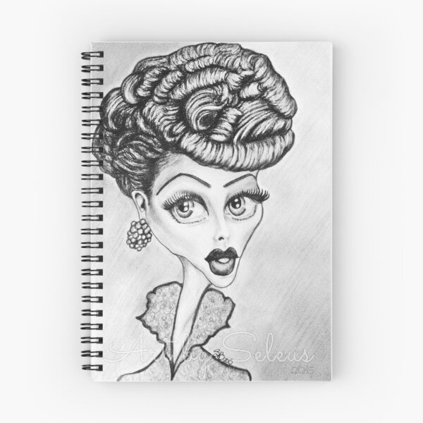 Artikelvorschau, Lucille Ball Karikatur entworfen und verkauft von loflor73.