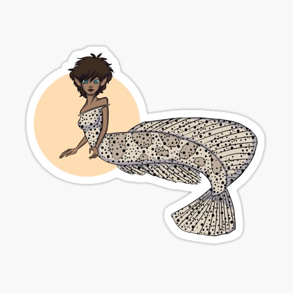 Humpback Grouper Mermaid Sticker