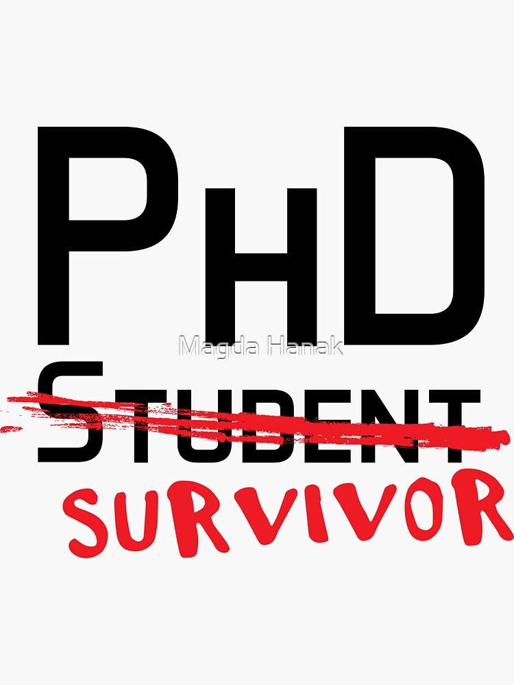 phd-student-graduation-viva-sticker-for-sale-by-magdahanak-redbubble