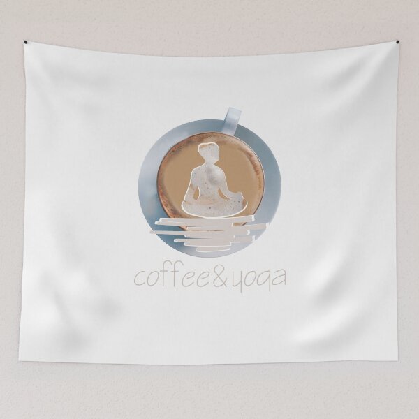 Item preview, Coffee yoga t-shirt design coffee cup f yoga lover designed and sold by Whiskylover.