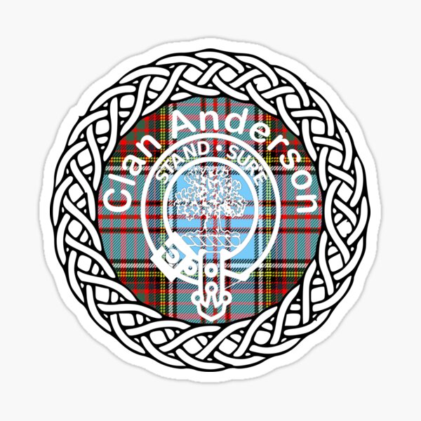 Clan Anderson surname last name tartan crest badge Sticker