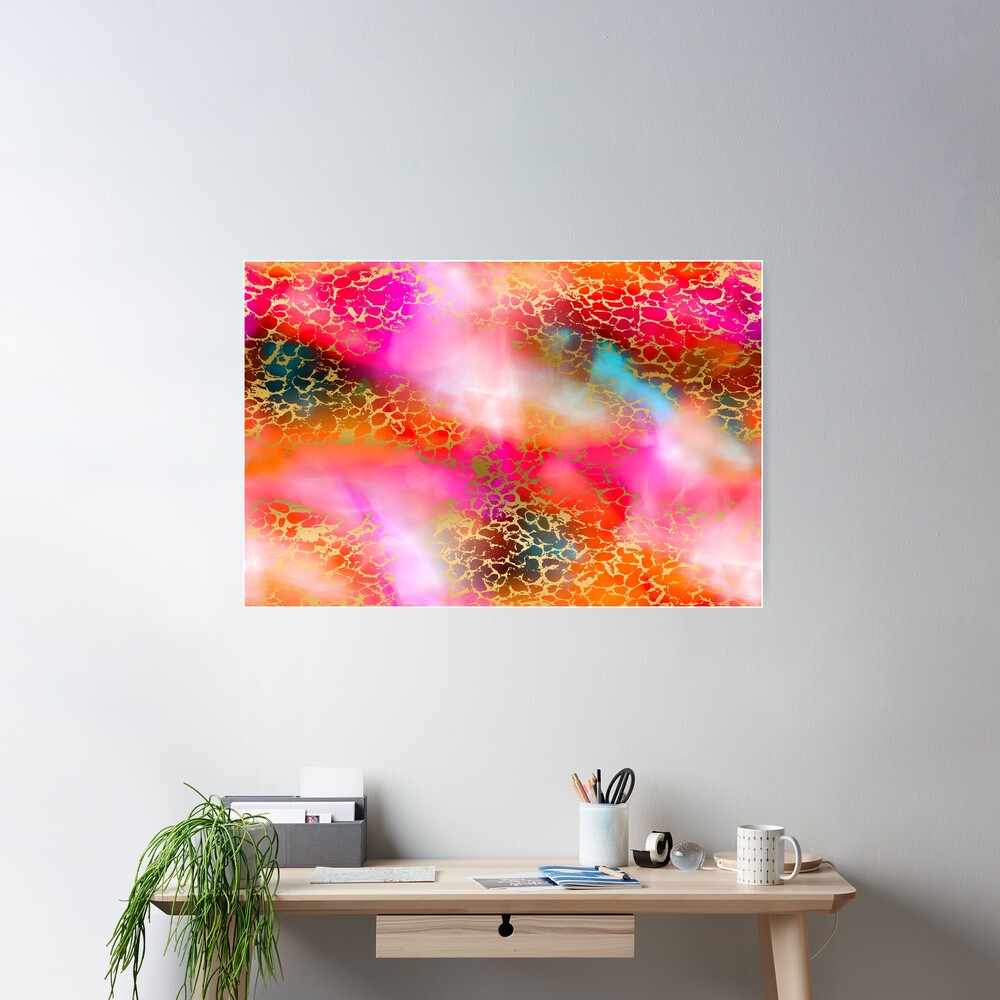 Hot gold color fancy Poster