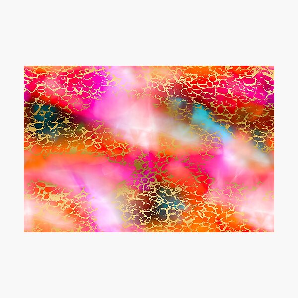Hot gold color fancy Photographic Print