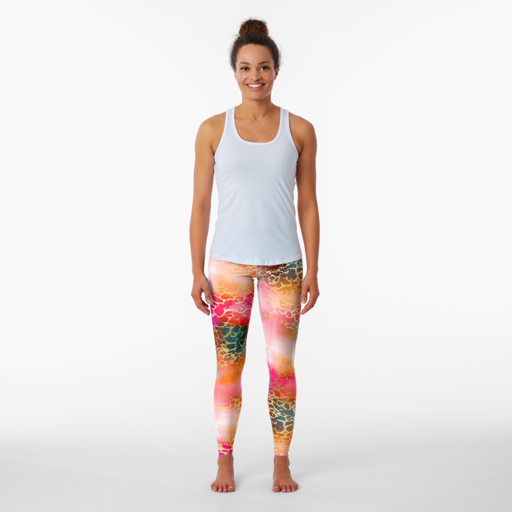 Hot gold color fancy Leggings