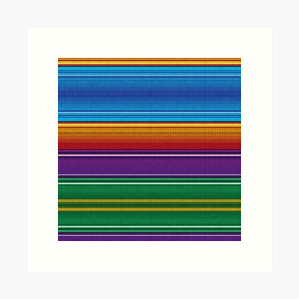 Aperçu de l'œuvre Serape mexicaine # 3 créée et vendue par Nartissima.