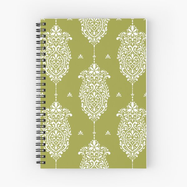 Artikelvorschau, Weiße und grüne Blumenmedaillons. Vintage Muster Design Nr. 218. entworfen und verkauft von Annartlab.