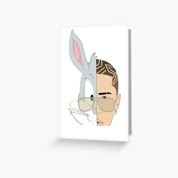 Bad bunny design Tarjetas de felicitación