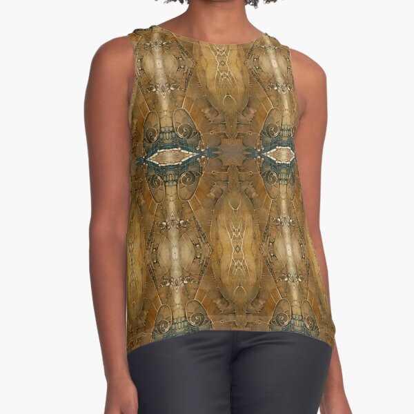 #Pattern #symmetry #textile #decoration art design old ornate church religion architecture ancient Sleeveless Top