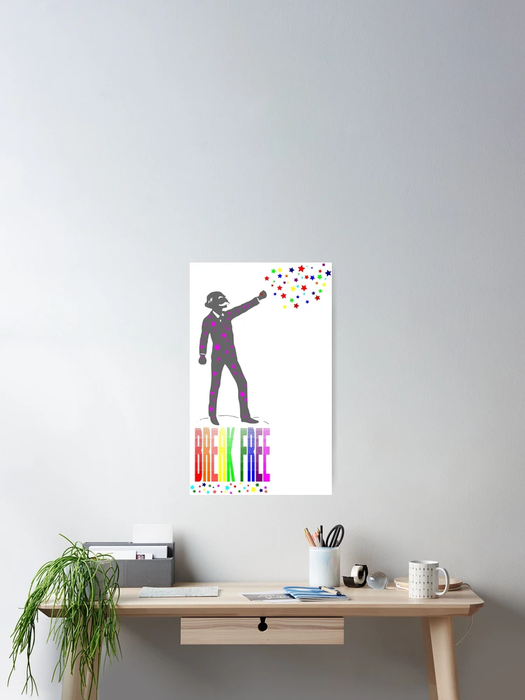 Thumbnail 2 of 3, Poster, Rainbow Riot designed and sold by ConquerCommons.
