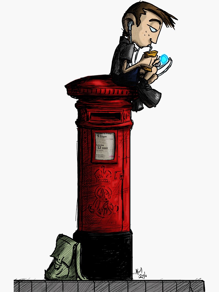 Thumbnail 3 of 3, Sticker, Mailbox Kid designed and sold by Kmadden2004.