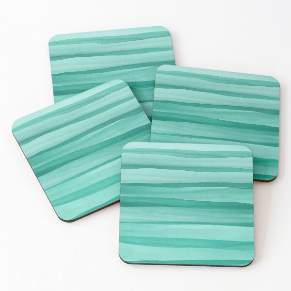 Item preview, Creative Green Watercolor Lines Pattern designed and sold by blueskywhimsy.