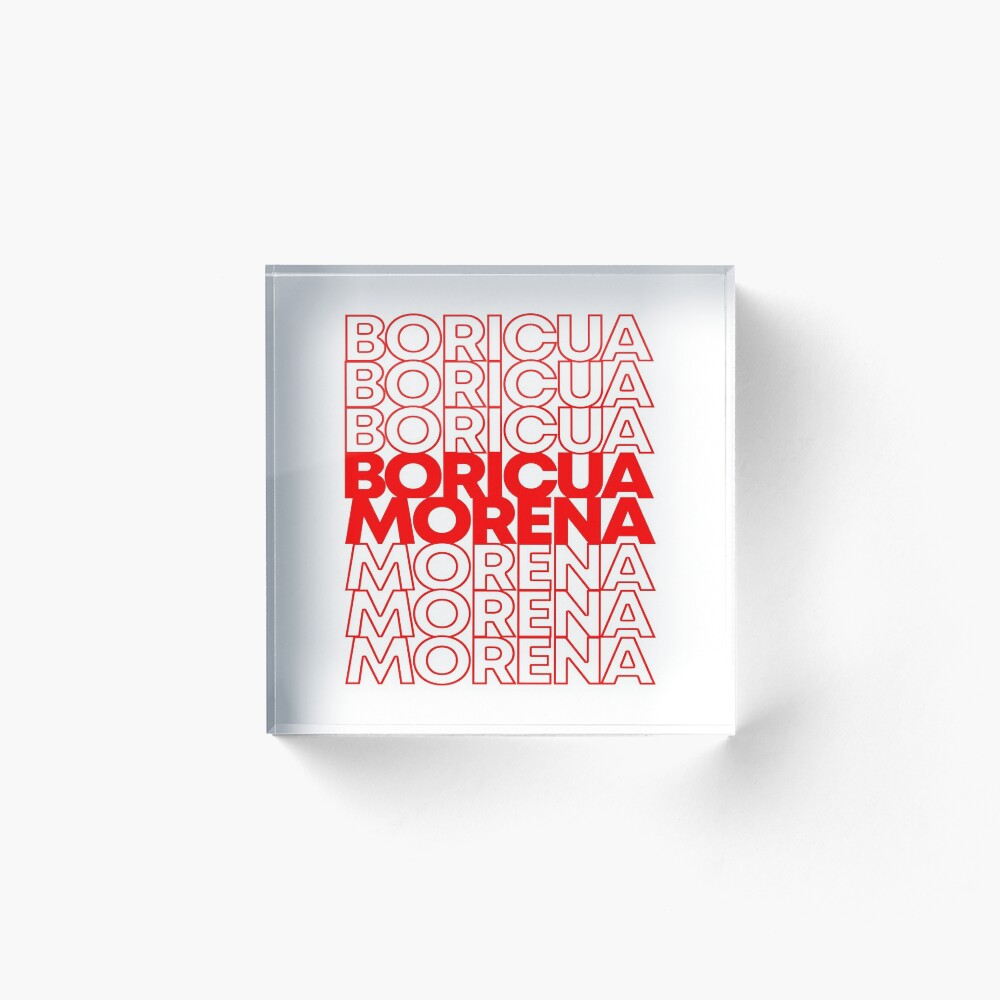 Lámina rígida «Boricua Morena Puerto Rican» de flippinsg | Redbubble