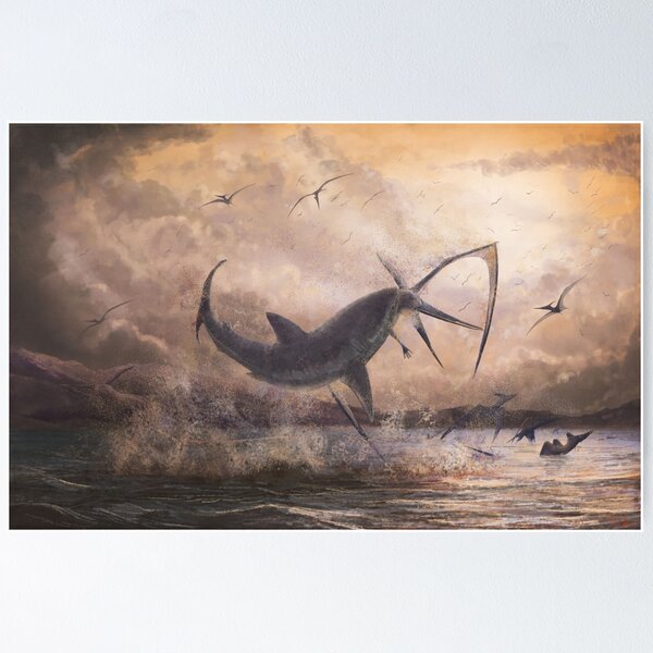 Item preview, Cretoxyrhina vs Pteranodon designed and sold by MarkWitton.