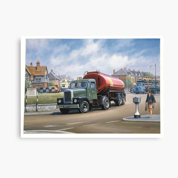 Item preview, Scammell Highwayman tanker. designed and sold by Mike Jeffries Transport Artist.