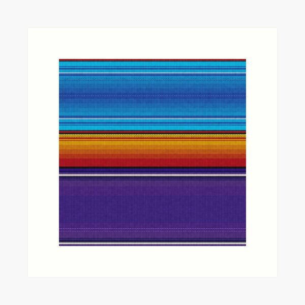 Aperçu de l'œuvre Serape mexicaine # 4 créée et vendue par Nartissima.