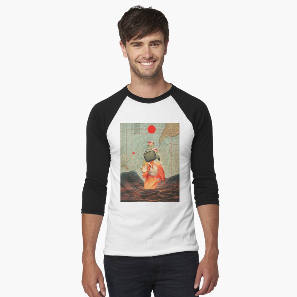 Item preview, Baseball ¾ Sleeve T-Shirt designed and sold by FrankMoth.