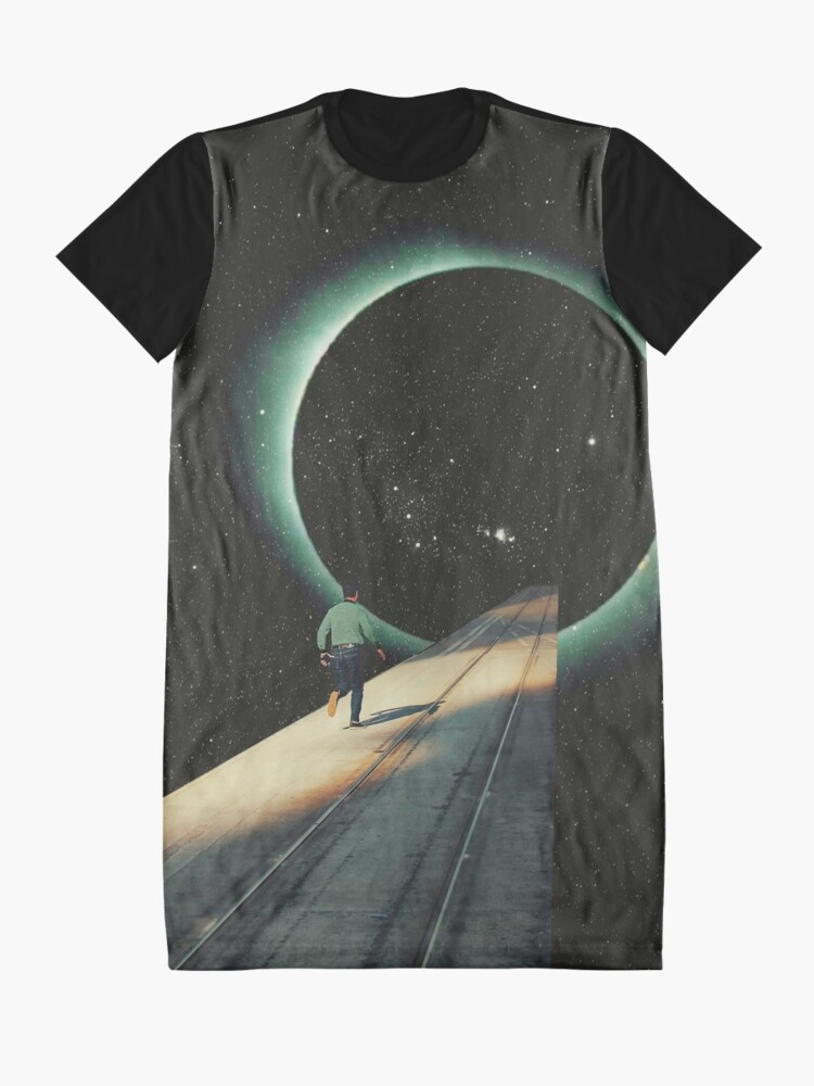 Alternate view of Escaping into the Void Graphic T-Shirt Dress