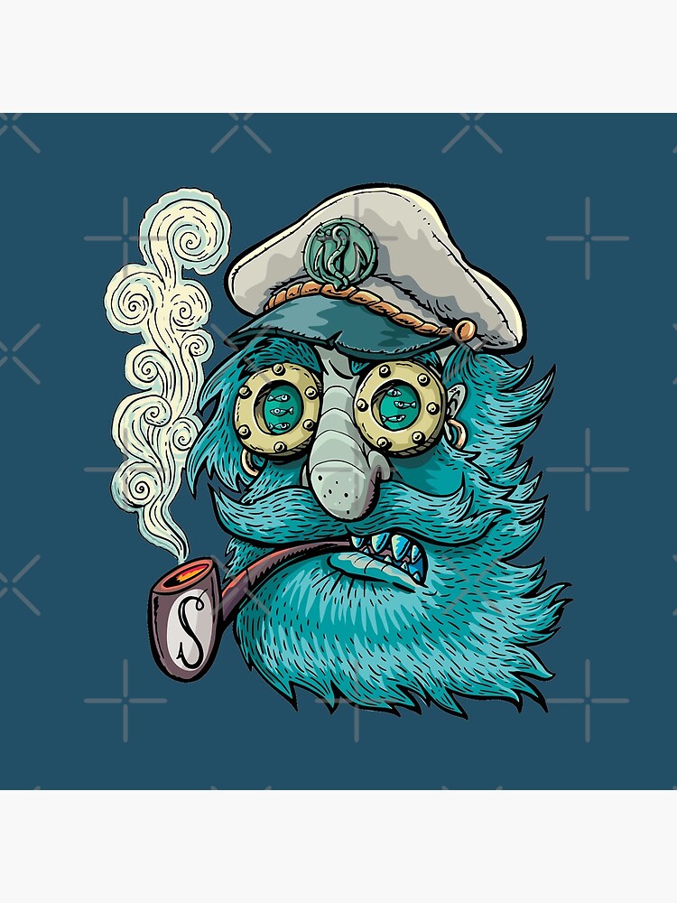 old captain with a pipe by duxpavlic