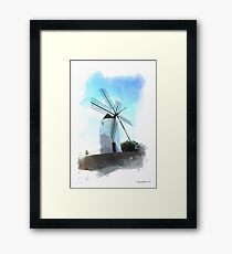 Ibiza windmill Framed Print