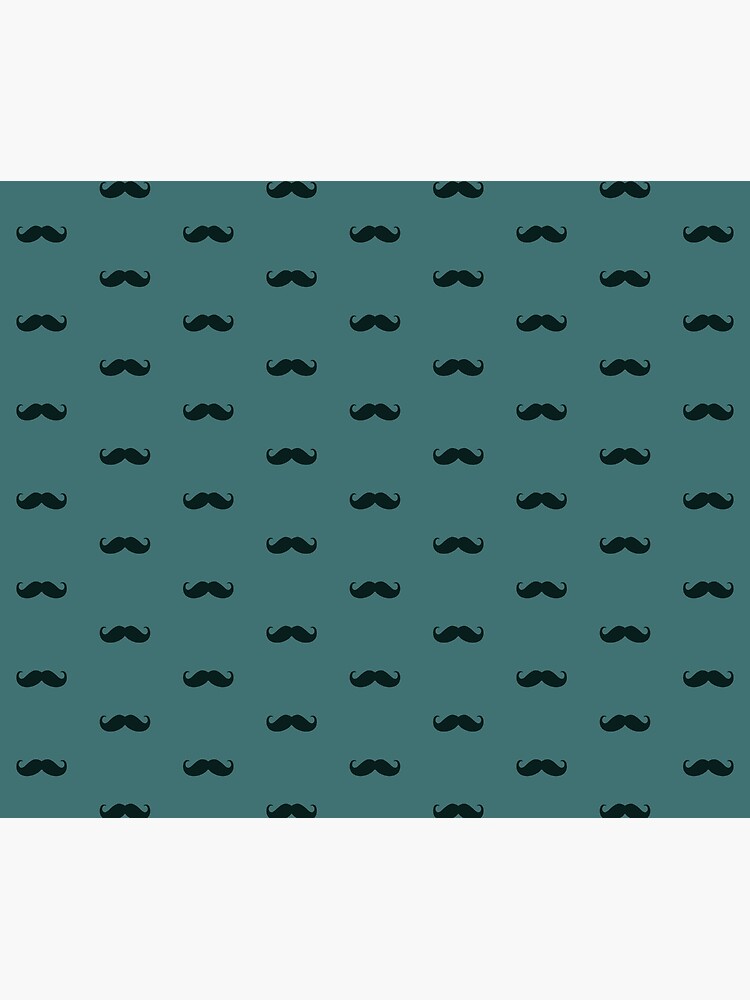 Thumbnail 6 of 6, Throw Blanket, Mustache Pattern designed and sold by Mr Loco Motif.