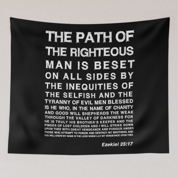 Item preview, Ezekiel 25:17 White designed and sold by Leksal.