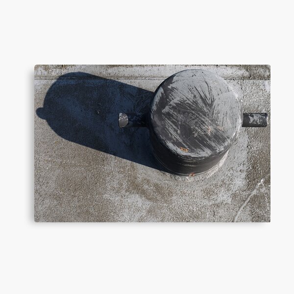 Bollard on the pier Canvas Print