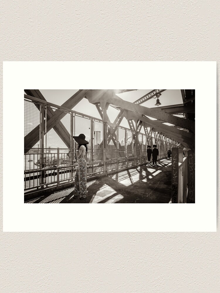 Impression artistique ''Graphisme et mode sur le pont de Williamsburg - NYC' : autre vue