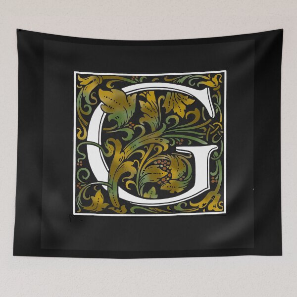 Item preview, Monogram G with fancy vines designed and sold by danastuff.