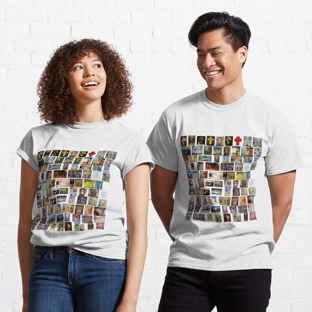 #collection, #pattern, #art, #design, paper, abstract, illustration, mosaic, decoration, old Classic T-Shirt