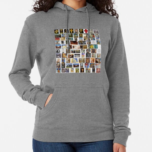 #collection, #pattern, #art, #design, paper, abstract, illustration, mosaic, decoration, old Lightweight Hoodie