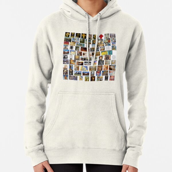 #collection, #pattern, #art, #design, paper, abstract, illustration, mosaic, decoration, old Pullover Hoodie