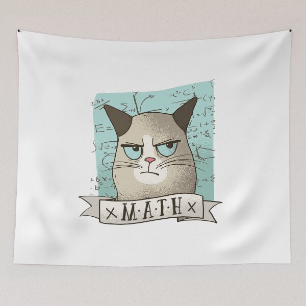 Item preview, GRUMPY MATH CAT designed and sold by Dyzamora.