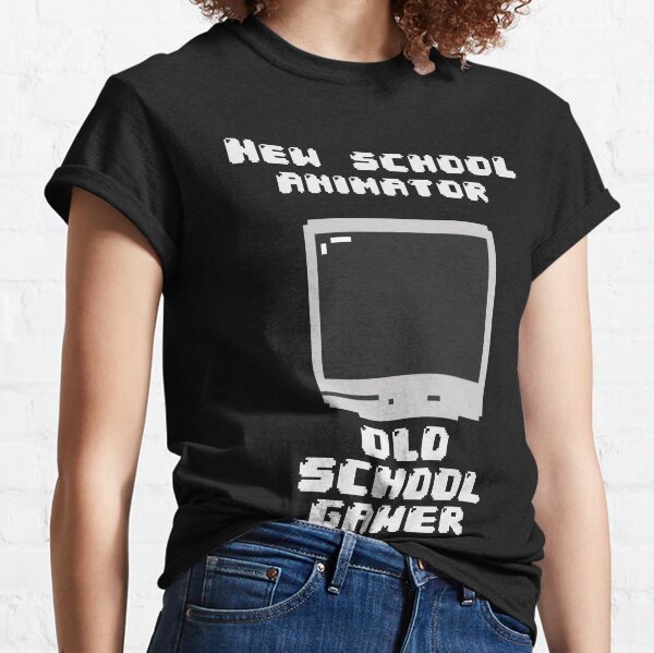 Retro- RPG des alten Schulgamers des neuen Schulanimateurs Classic T-Shirt
