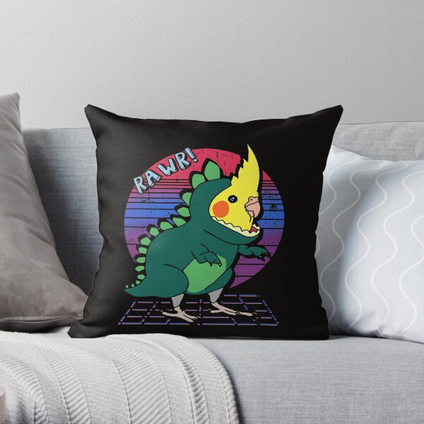 Dinosaur Gifts by K Triceratops Just A Girl Dinosaur Funny Cute Paleontology Throw Pillow 16x16 Multicolor