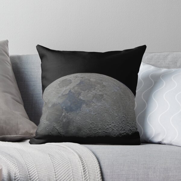Half moon high resolution Throw Pillow