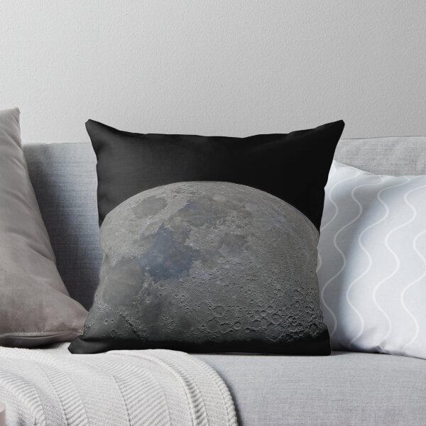 Half moon high resolution Throw Pillow
