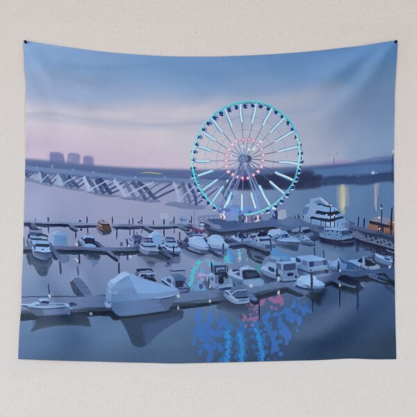 Item preview, National Harbor digital Painting designed and sold by lanna Peck.