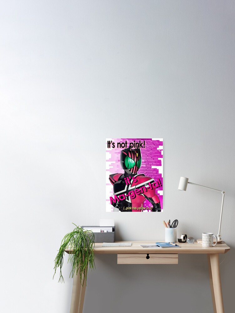 Poster Kamen Rider Decade Destructeur De Mondes Ce N Est Pas Rose C Est Magenta Par Beatlesdiva Redbubble