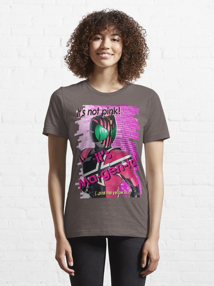 of Worlds T-Shirt Pink Kamen It\'s Not Destroyer Decade - Redbubble for Essential Magenta\